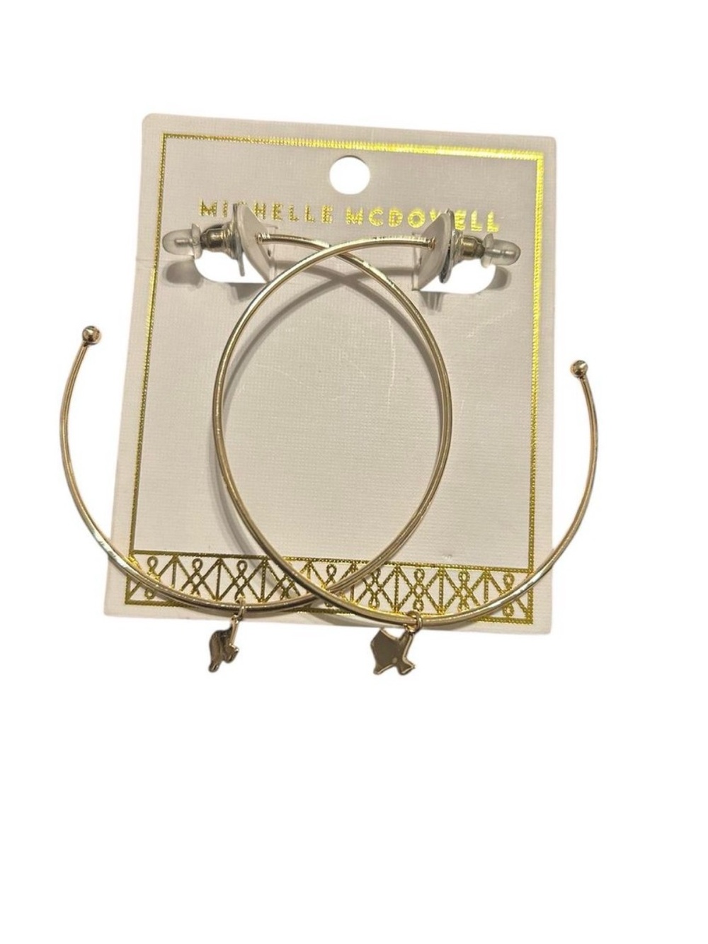 Michelle McDowell Gold Hoop Bracelet Set with Star Charms